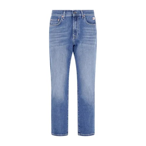 Roy Roger's - Jeans denim medio 5 tasche Dapper Loose Fit per uomo |