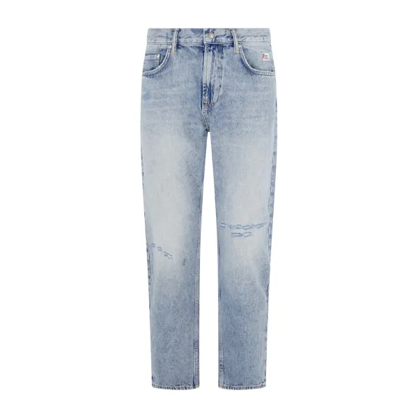 Roy Roger's - Jeans denim medio 5 tasche dapper con abrasioni per uomo |