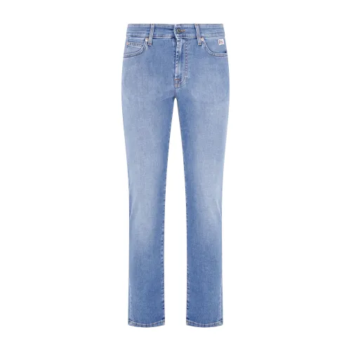 Roy Roger's - Jeans denim chiaro 517 Real Wash slim fit per uomo |