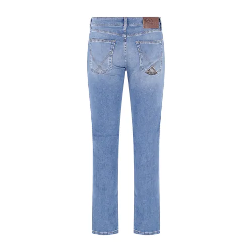 Roy Roger's - Jeans denim chiaro 517 Real Wash slim fit per uomo |