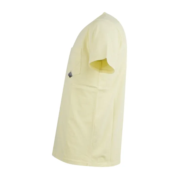 Roy Roger's - T-shirt gialla manica corta con taschino sul petto per uomo | 2