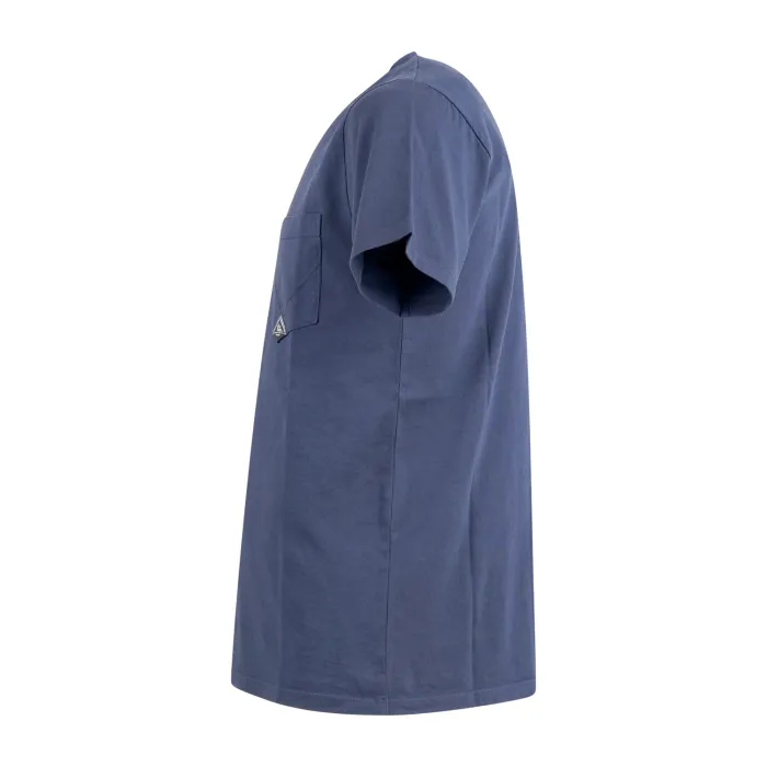 Roy Roger's - T-shirt blu manica corta con taschino sul petto per uomo |