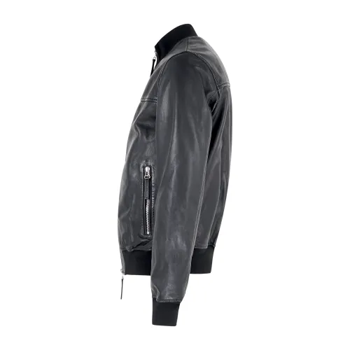 Roy Roger's - Giubbotto nero madison in pelle per uomo | rru216cb94xxxx
