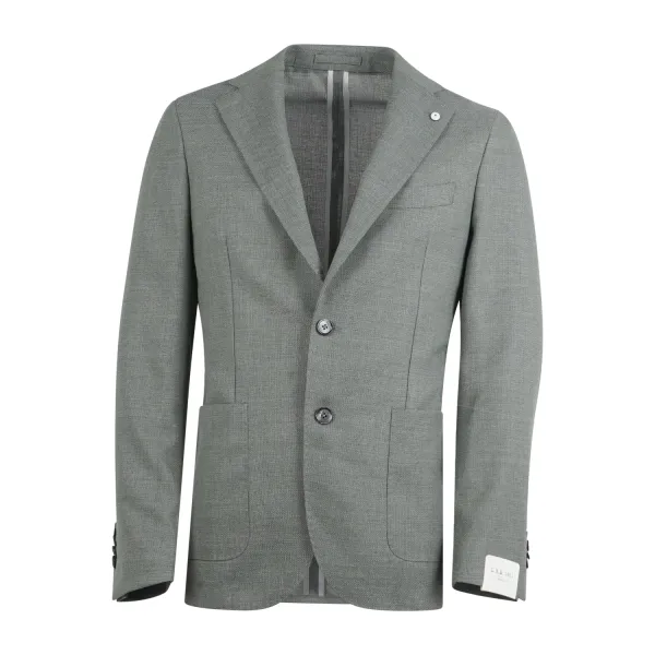 L.B.M. 1911 - Giacca verde monopetto decostruita sfoderata per uomo | m2683