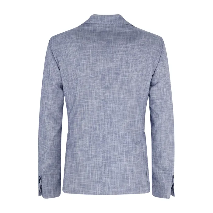 Havana & Co - Giacca celeste monopetto microfantasia per uomo | h2958a g5620e