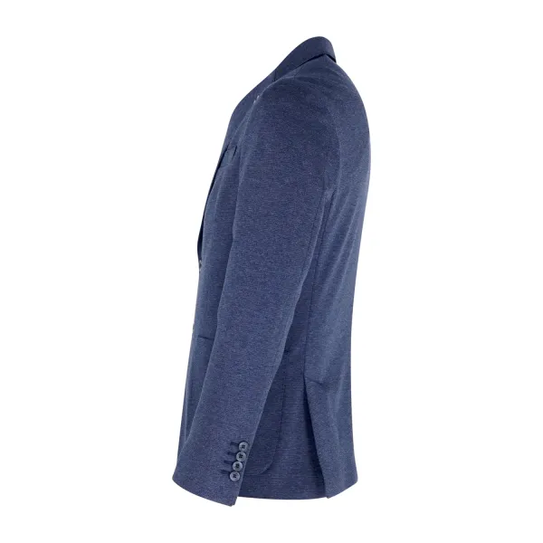 Havana & Co - Giacca blu monopetto in viscosa microlavorata per uomo | h2396j 2