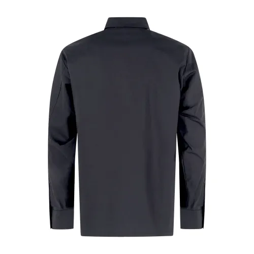 Richmond X - Camicia nera Baiusu con ricamo logo sul taschino per uomo |