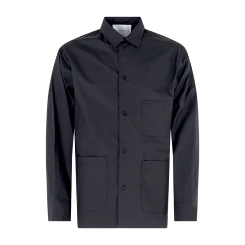 Richmond X - Camicia nera Baiusu con ricamo logo sul taschino per uomo |