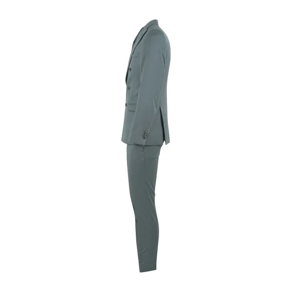 Ungaro Paris - Abito completo verde doppiopetto in tessuto "Vitale Barberis 2