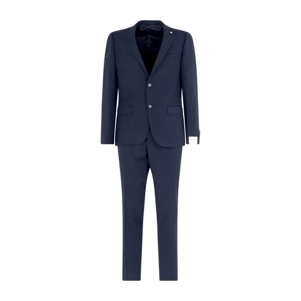 L.B.M. 1911 - Abito blu monopetto tailored lana vergine DR8 per uomo | m3183