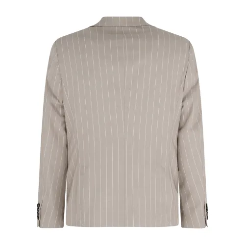 Officina36 - Abito beige monopetto fantasia gessato per uomo | 0151200189 beige