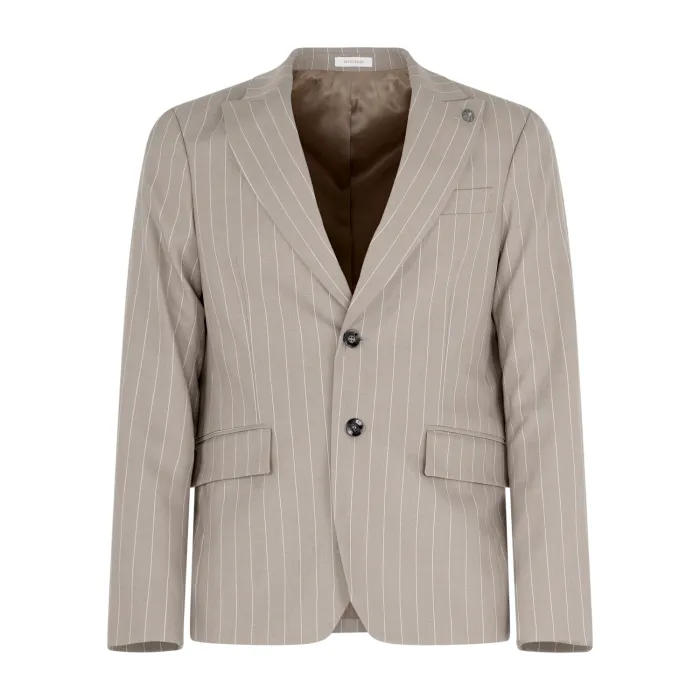 Officina36 - Abito beige monopetto fantasia gessato per uomo | 0151200189 beige