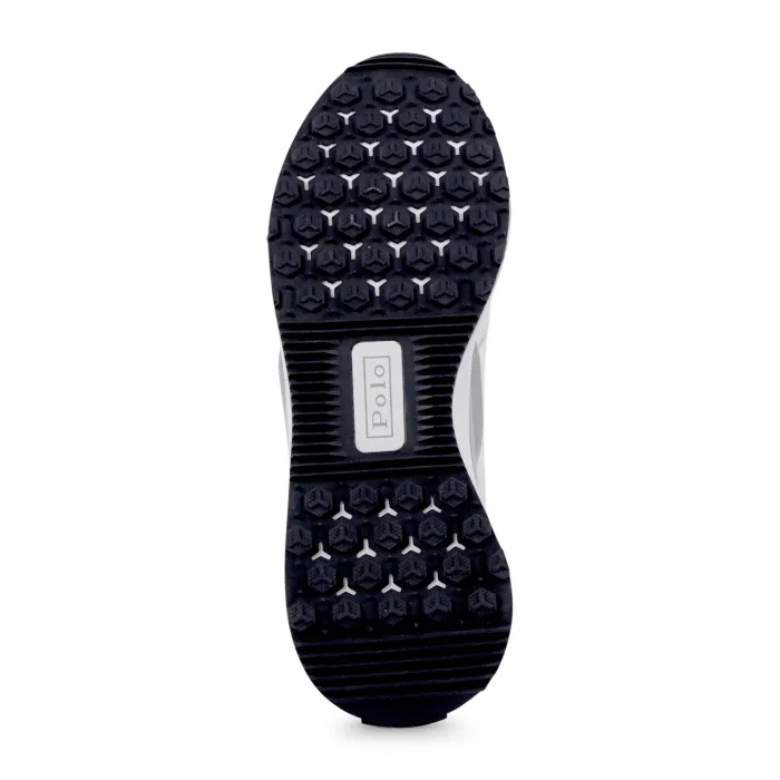 Polo Ralph Lauren - Sneakers bianca Train in pelle con patch logo per uomo |