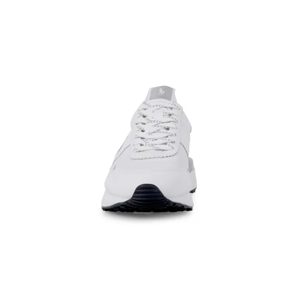 Polo Ralph Lauren - Sneakers bianca Train in pelle con patch logo per uomo | 2