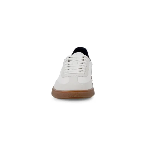 Polo Ralph Lauren - Sneakers bianca Bedford in pelle e camoscio con patch logo