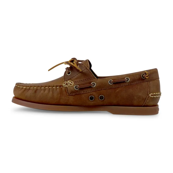 Polo Ralph Lauren - Mocassino marrone Merton in pelle per uomo | 803932219002