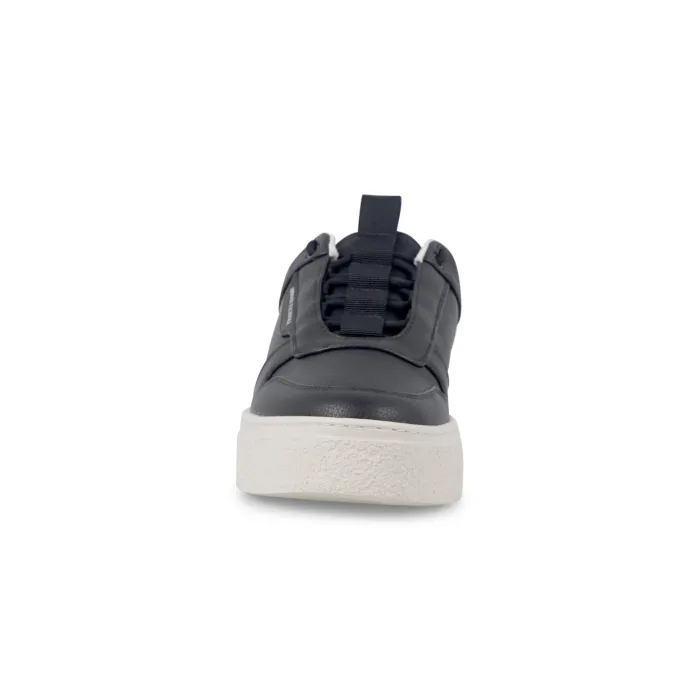 Armani Exchange - Sneakers blu in pelle con para gommata alta per uomo | xux244