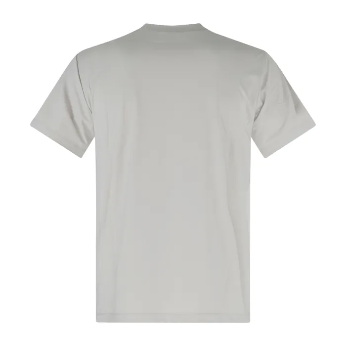 DUNO - T-shirt grigia in tessuto tecnico con logo termosaldato per uomo | greg