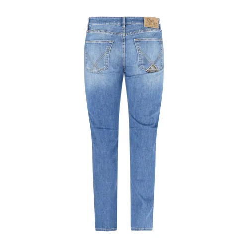 Roy Roger's - Jeans denim chiaro 5 tasche slim fit per uomo | rru075d1412849