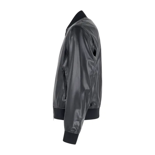 Armani Exchange - Giubbotto nero stile bomber in ecopelle per uomo | xm001241