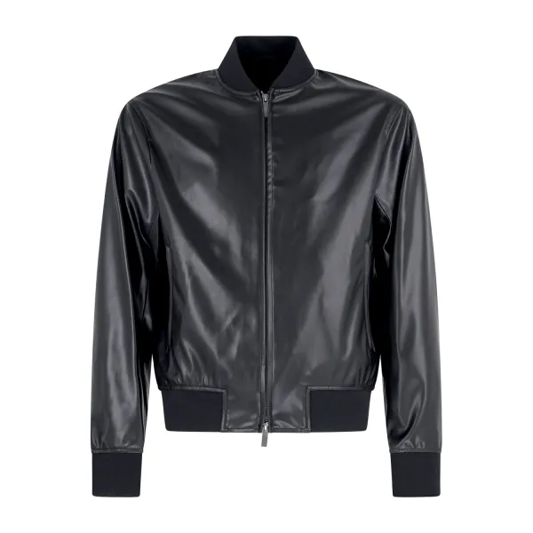 Armani Exchange - Giubbotto nero stile bomber in ecopelle per uomo | xm001241