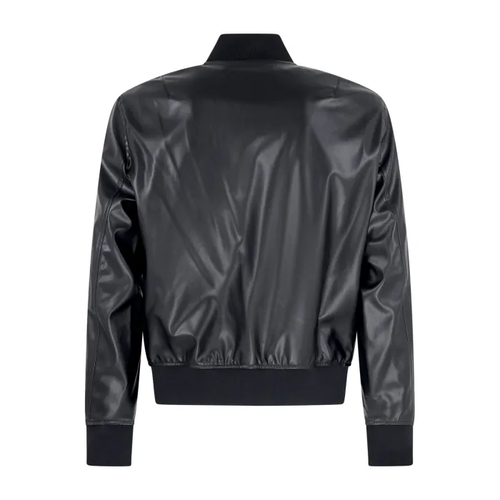 Armani Exchange - Giubbotto nero stile bomber in ecopelle per uomo | xm001241