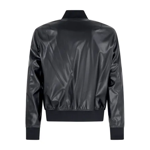 Armani Exchange - Giubbotto nero stile bomber in ecopelle per uomo | xm001241