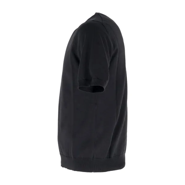 +39 Masq - T-shirt nero manica corta in maglia di cotone per uomo | m5425-1002 2