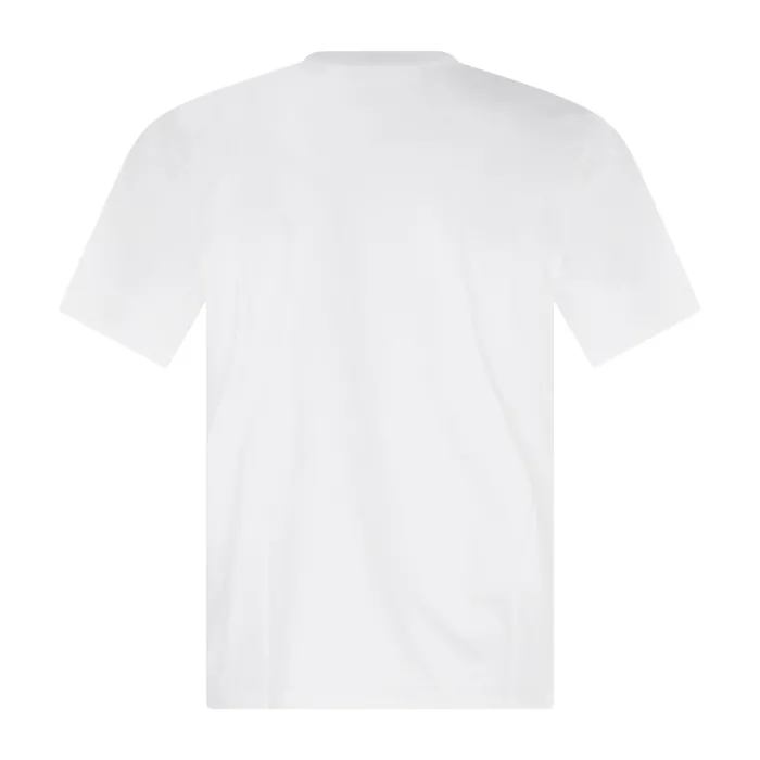 Armani Exchange - T-shirt bianca con stampa logo gommata sul fronte per uomo |
