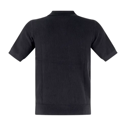 Richmond X - Polo nera Calugar manica corta in maglia di cotone per uomo |