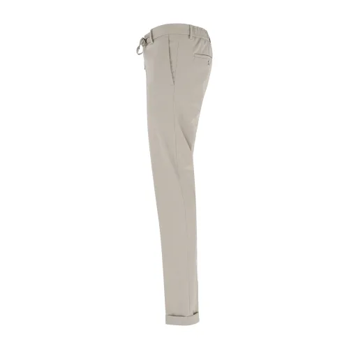 Briglia 1949 - Pantalone beige in tessuto tecnico con chiusura con lacci per