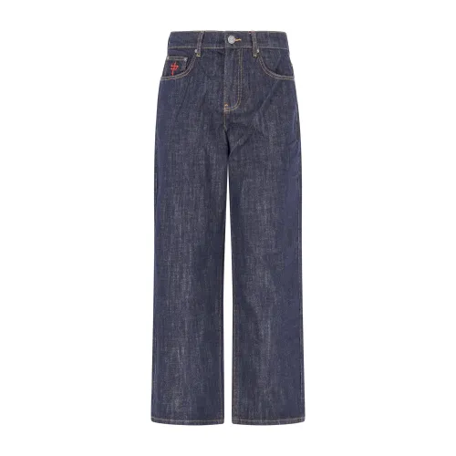 Propaganda - Jeans denim scuro Matador 5 tasche baggy fit per uomo |