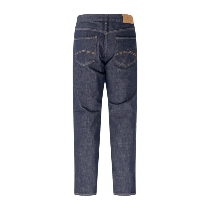 Armani Exchange - Jeans denim scuro 5 tasche baggy fit per uomo | xm000069