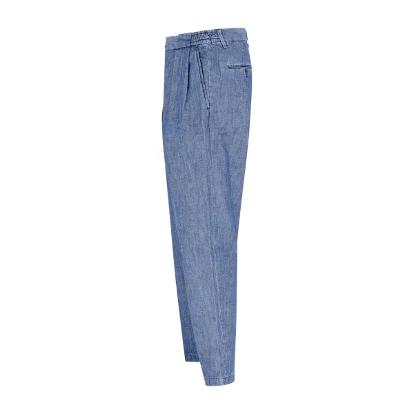 Briglia 1949 - Jeans denim Portobellod carrot fit tasca a filo per uomo | 2