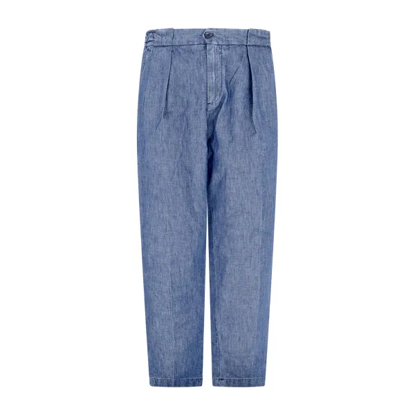 Briglia 1949 - Jeans denim Portobellod carrot fit tasca a filo per uomo |