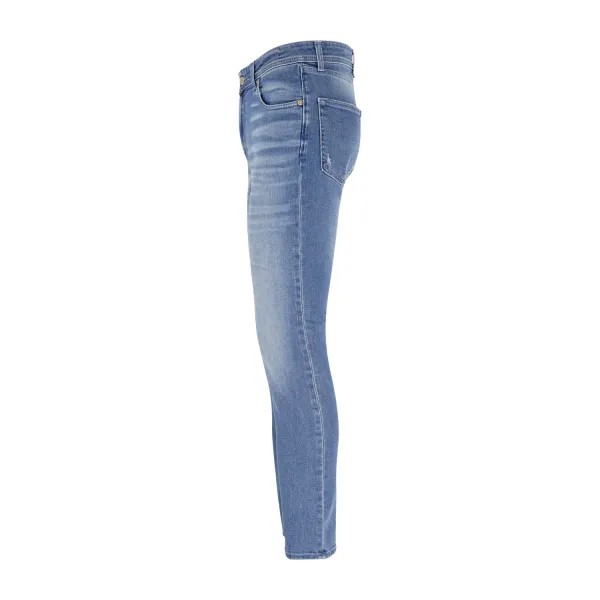 Briglia 1949 - Jeans denim medio Ribot-c con abrasioni slim fit per uomo | 2