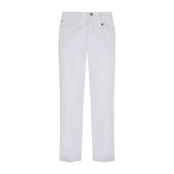 Richmond X - Jeans bianco regular fit 5 tasche balia per uomo | ump25210je exg