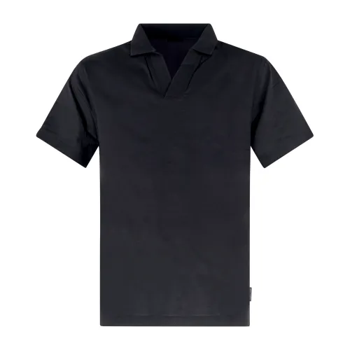 Armani Exchange - Polo nera maniche corte sensa bottoni per uomo | xm000492