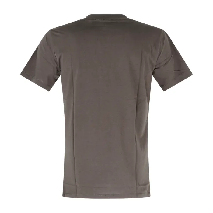 Armani Exchange - T-shirt verde con stampa logo a rilievo sul fronte per uomo |