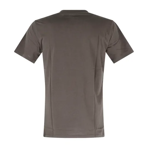 Armani Exchange - T-shirt verde con stampa logo a rilievo sul fronte per uomo |