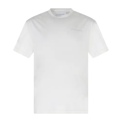 Richmond X - T-Shirt bianca Zucova con stampa logo sul petto per uomo |