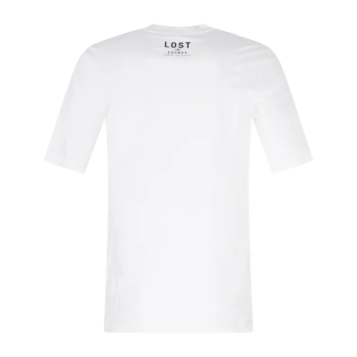 Armani Exchange - T-shirt bianca mezza manica con scollo a V per uomo |