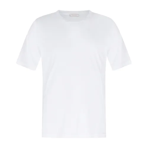 Officina36 - T-shirt bianca manica corta in Tencel per uomo | cupf29 bianco