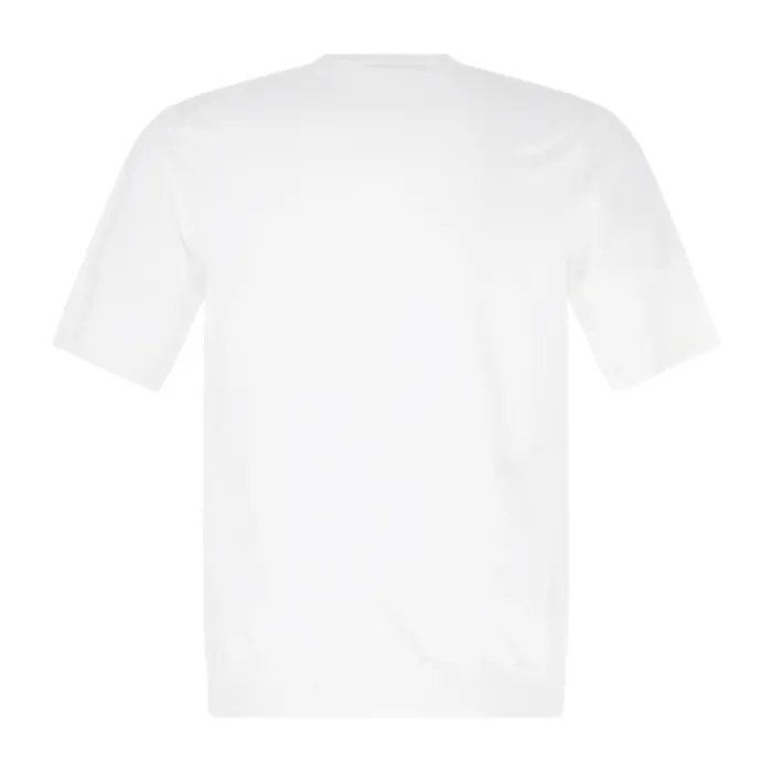 +39 Masq - T-shirt bianca manica corta in maglia di cotone per uomo |