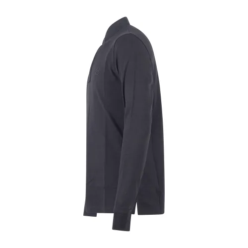 Armani Exchange - Polo nero maniche lunghe slim fit per uomo | 8nzf79 zj81z 1200