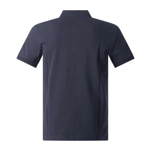 Armani Exchange - Polo blu maniche corte slim in piquet per uomo | 8nzf91 zj81z