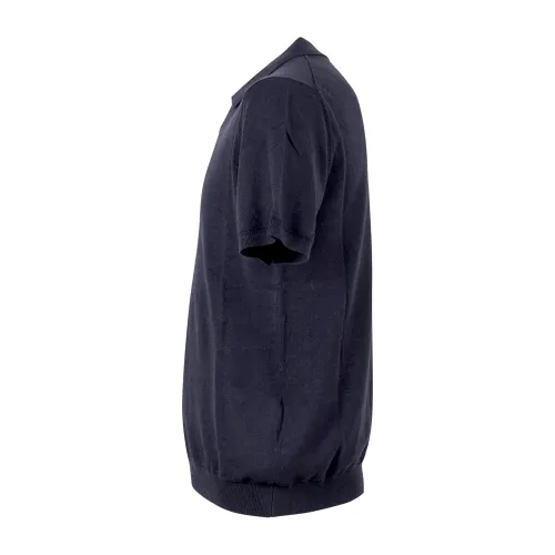 Barbati - Polo blu in maglia manica corta per uomo | ma-b210po 125025 10 blu