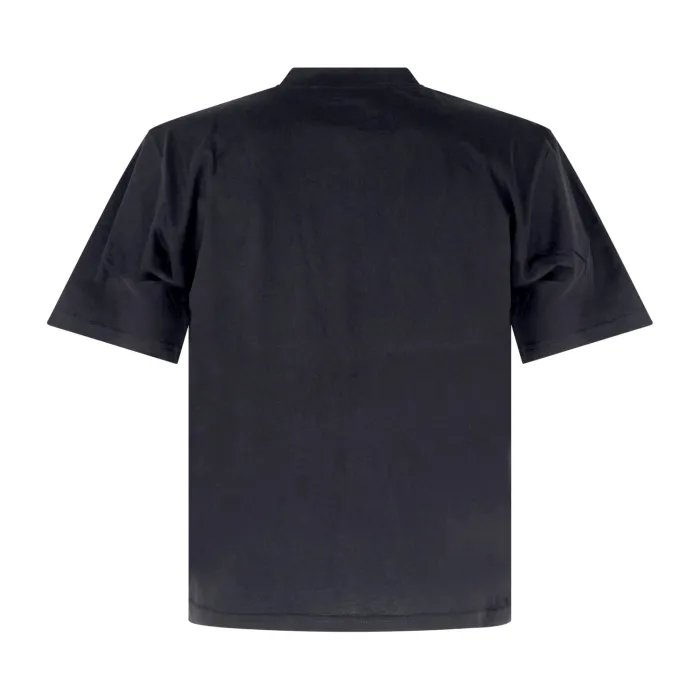 Officina36 - T-shirt nera manica corta con taschino sul petto per uomo | cupf33