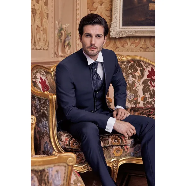 Lubiam 1911 Cerimonia - Abito coreano blu per uomo | 