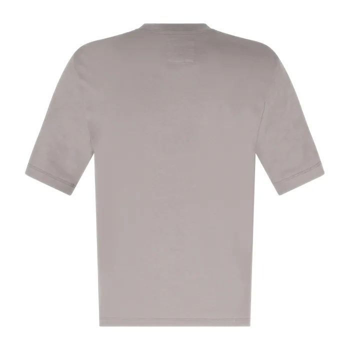 Armani Exchange - T-shirt beige con ricamo logo sul fronte per uomo | xm000363